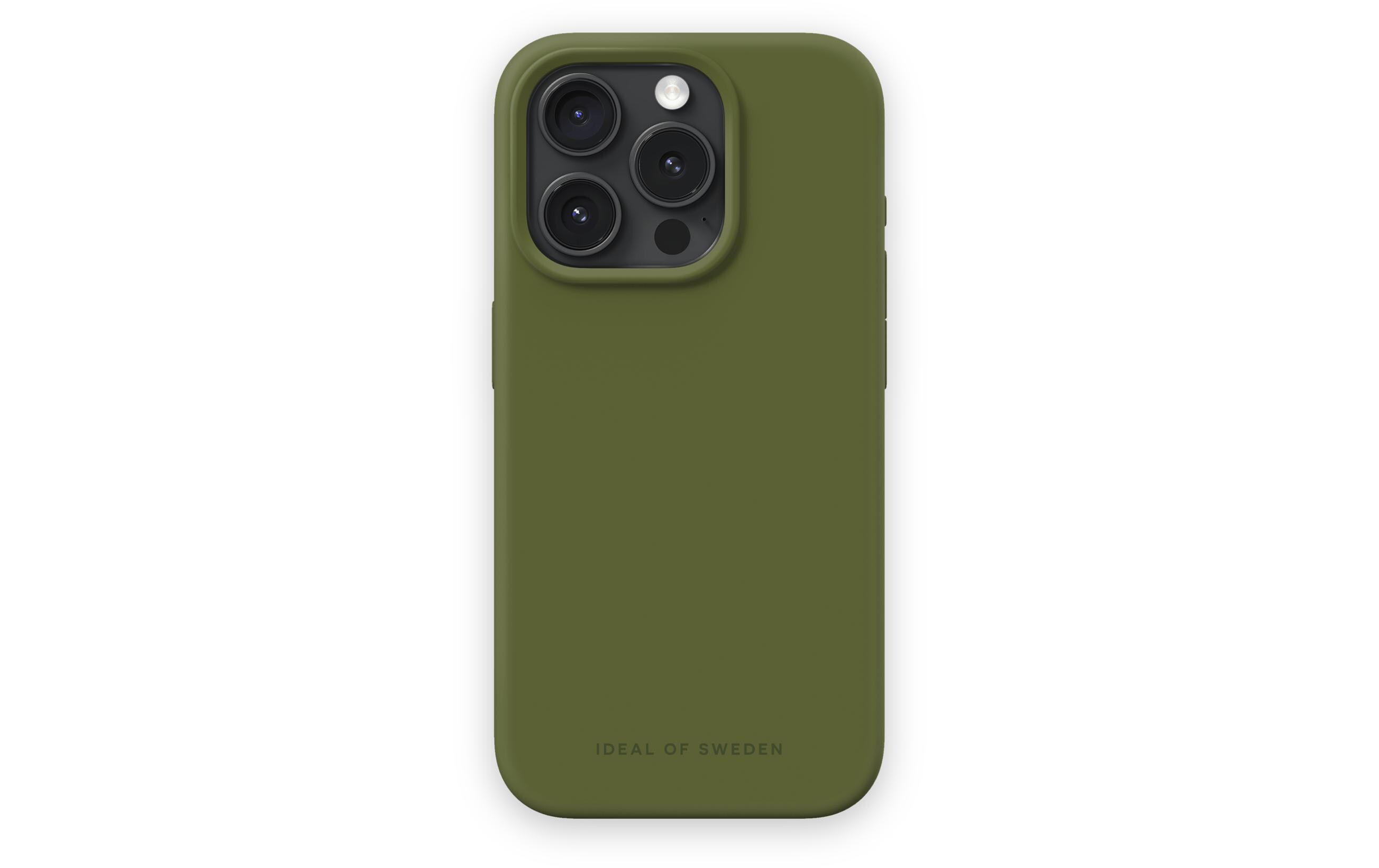 Silicone iPhone 15 Pro KhakiSilikon-Backcover für das Apple iPhone 15 Pro