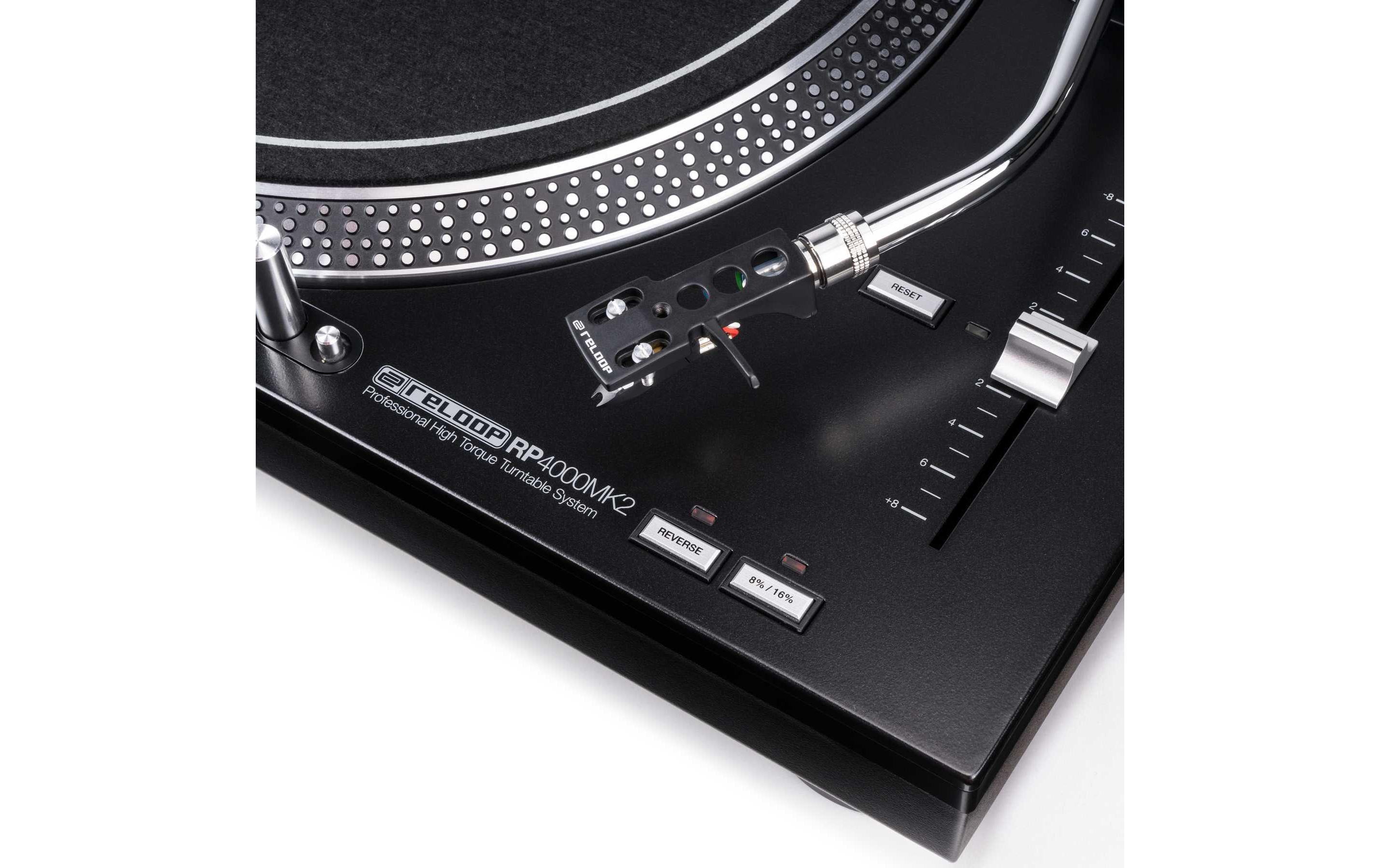 Plattenspieler RP-4000MK2 Schwarz<br>DJ-Plattenspieler mit quarzgesteuertem High-Torque-Direktantrieb