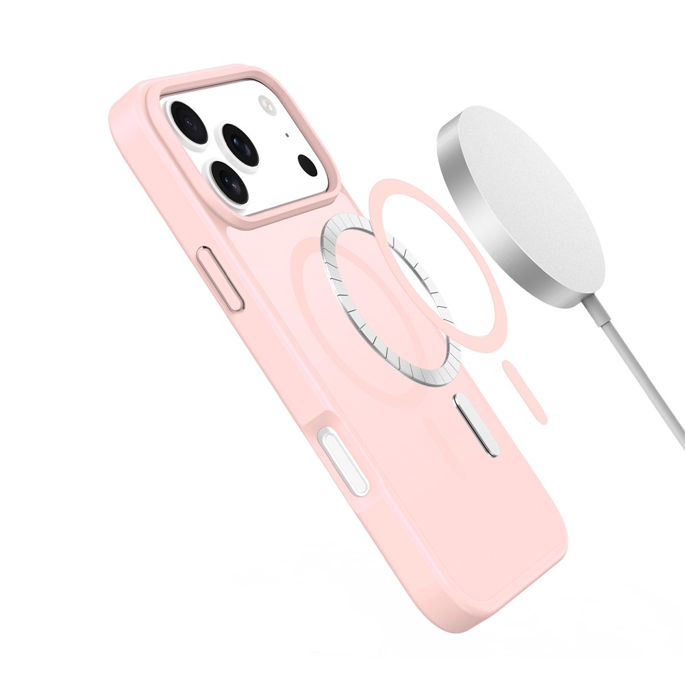 iPhone 17 Pro MagSafe Hybrid Hardcase Hülle mit TPU Bumper - Rosa