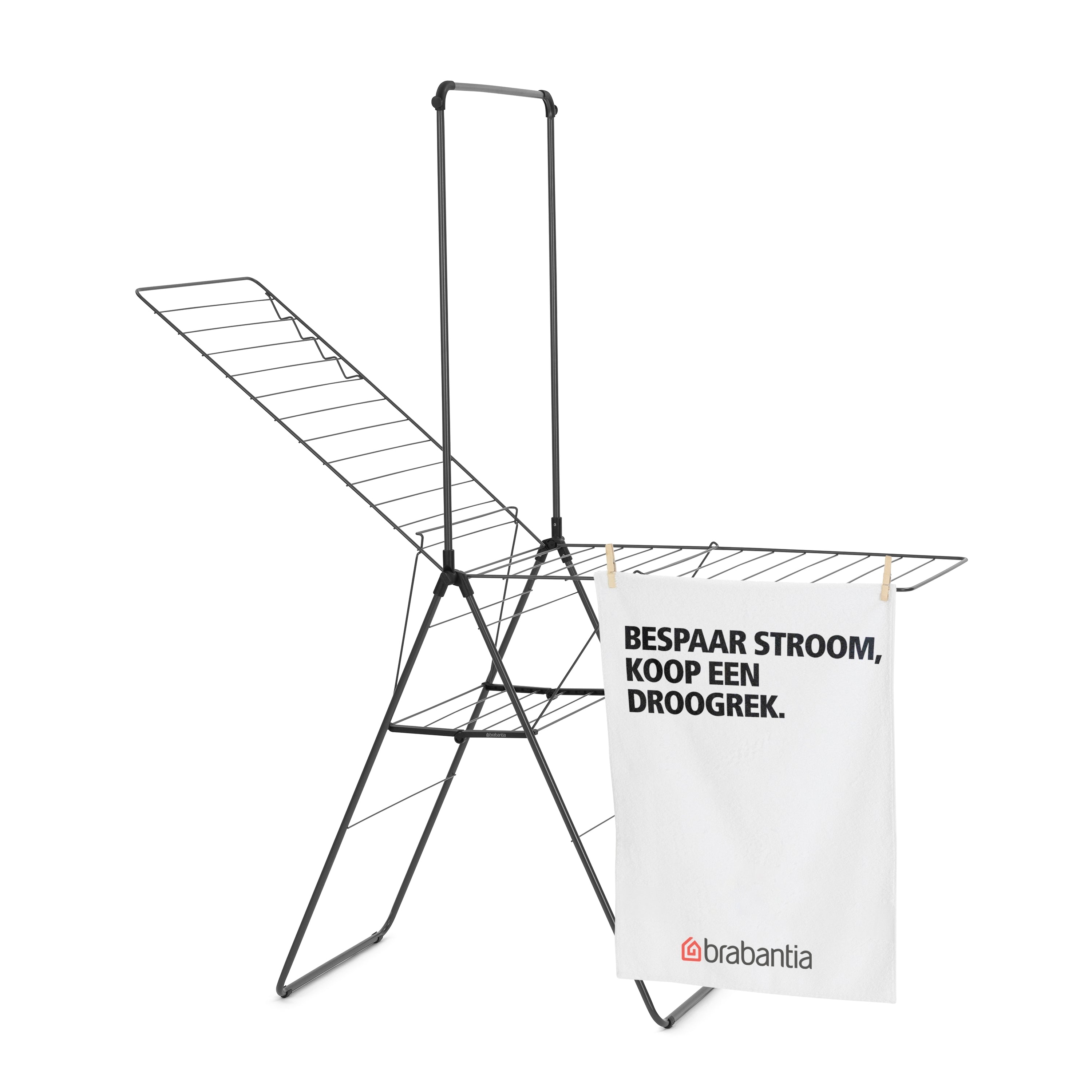 Brabantia HangOn Droogrek 25 Meter - Matt Black