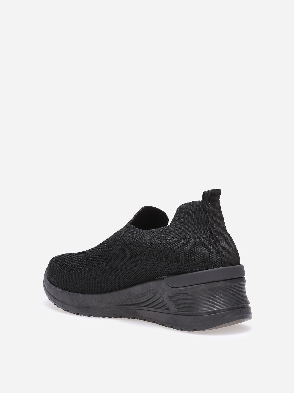 Baskets compensées slip-on- Noir