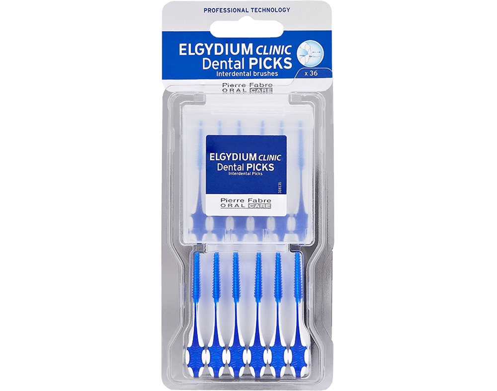 ESCOVILHÕES ELGYDIUM DENTAL PICKS CLINIC 36UN