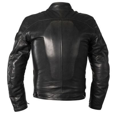 Blouson Helstons INDY CUIR RAG - Noir / Noir