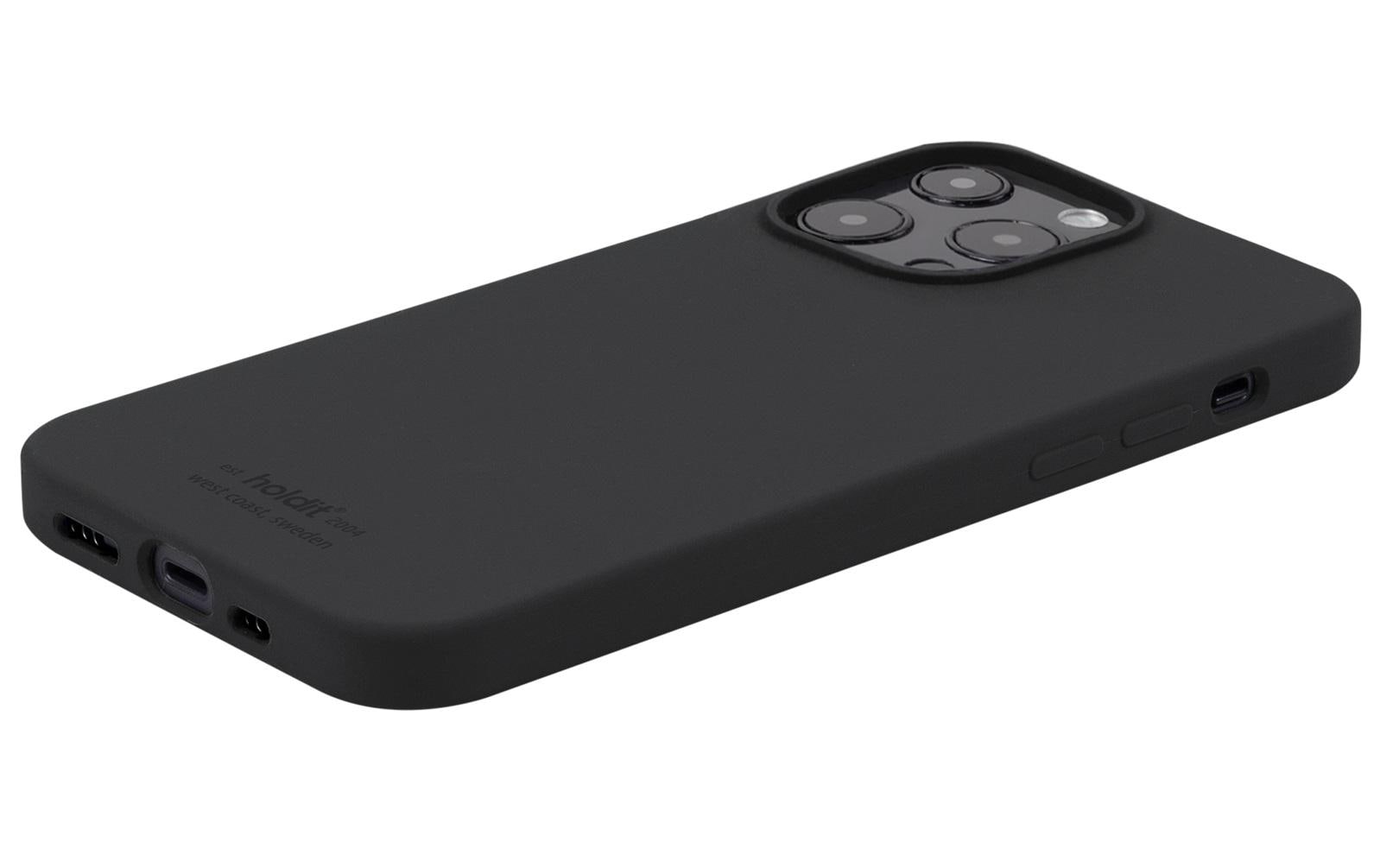 Back Cover Silicone iPhone 13 Pro Max SchwarzModerne Handyhülle aus ultradünnem und griffigem Silikon für das Apple iPhone 13 Pro Max