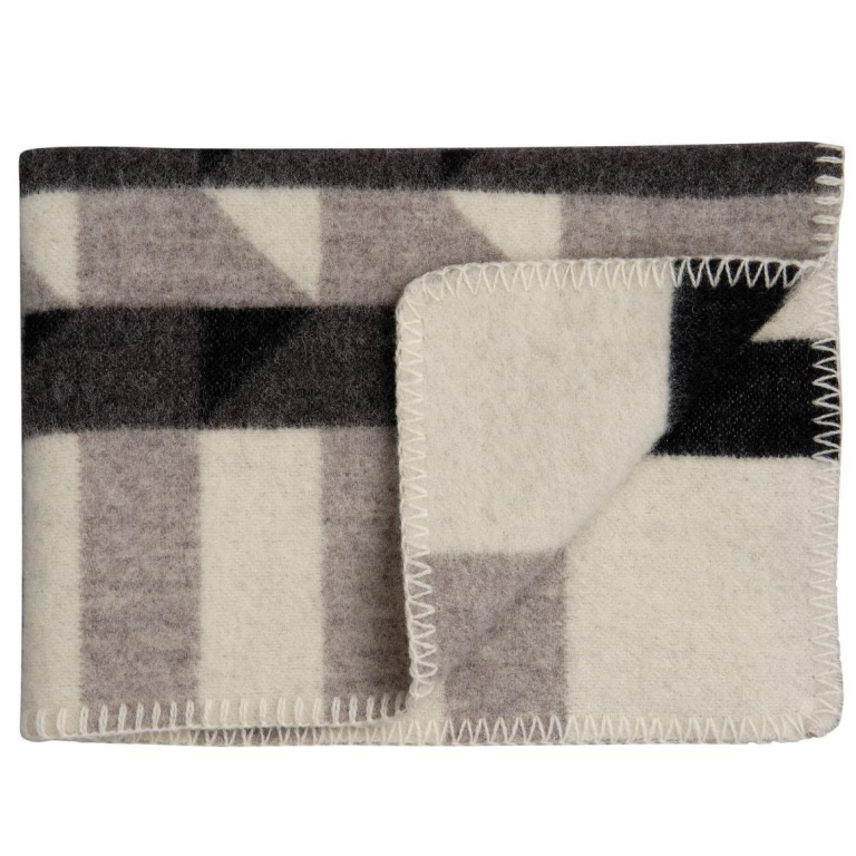 Røros Tweed Kvam baby plaid 67x100 Greyscale