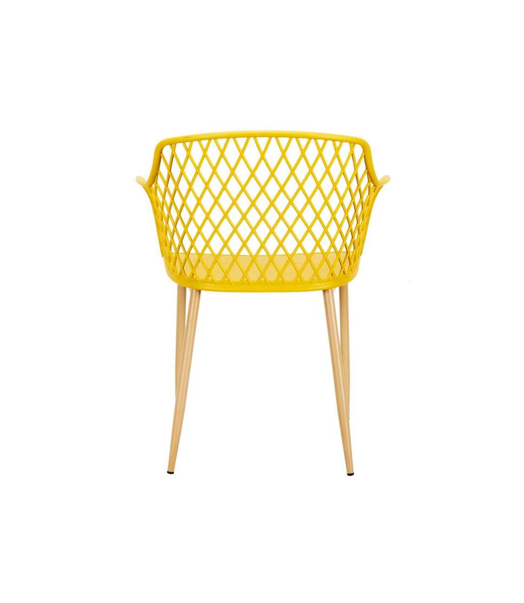 Paris Prix - Lot De 4 Fauteuils Design malaga 80cm Jaune