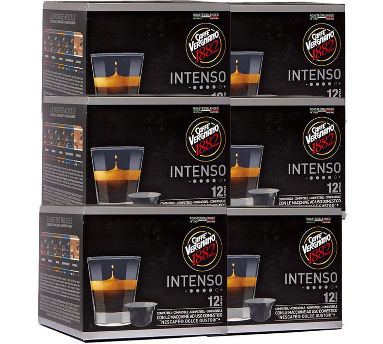 72 Capsules Intenso pour Nescafe® Dolce Gusto® - CAFFE VERGNANO