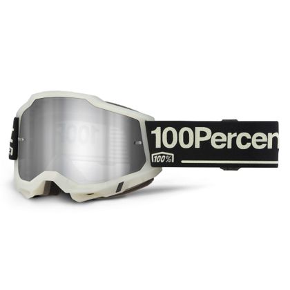 Masque cross 100% ACCURI 2 Glow - Ecran Mirror Silver 2025 - Noir / Gris