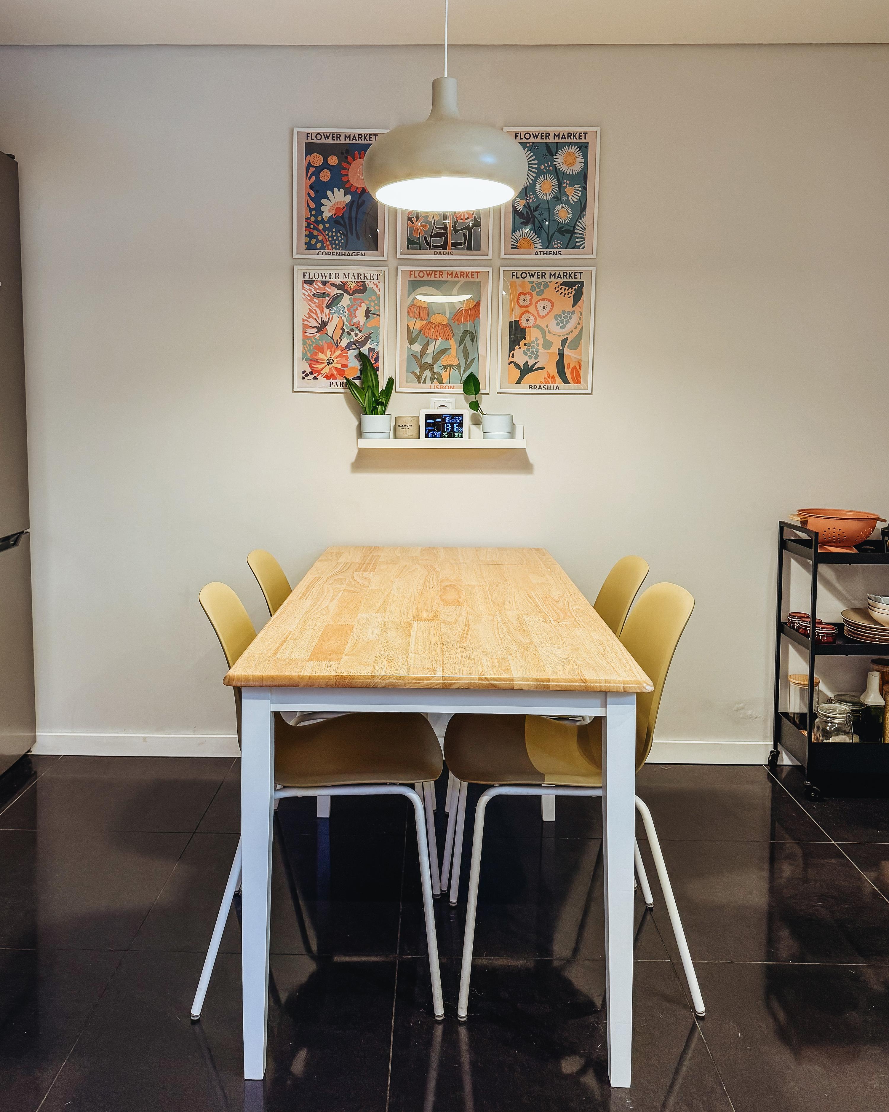 Eettafel uitschuifbaar LOUISIANA Lichtbruin 75 cm Hout 120/160 cm