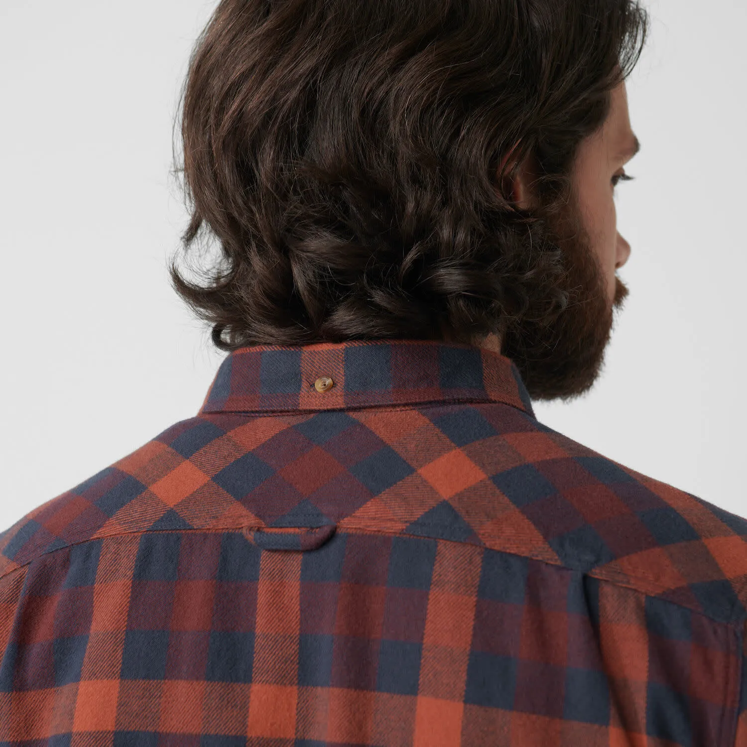 Fjällräven Men's Skog Shirt Dark Navy-Red