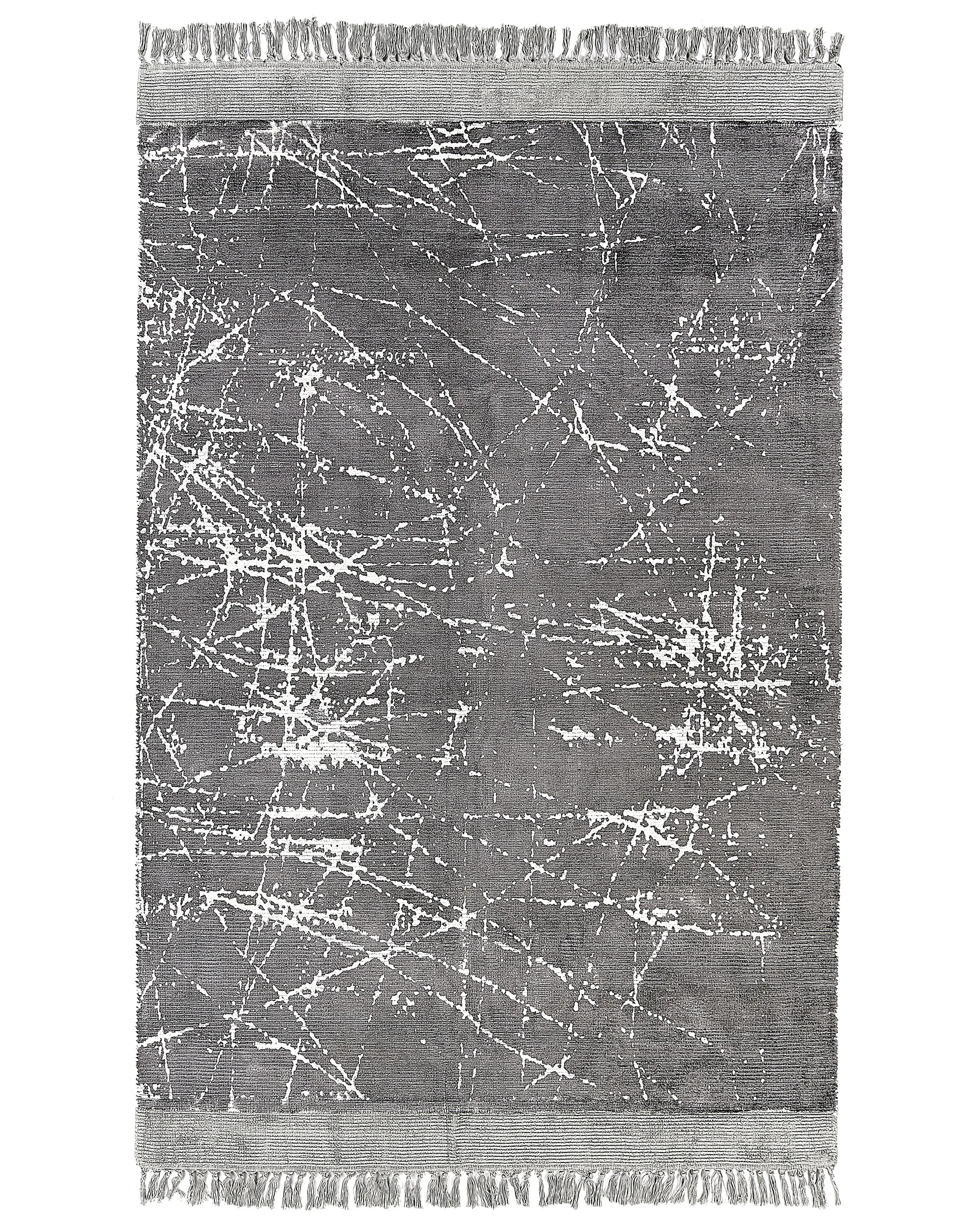 Vloerkleed HANLI Grijs 160 x 230 cm Viscose