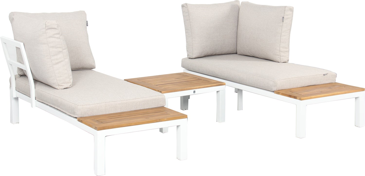 Intratuin 4-zits loungeset Rosa wit / naturel