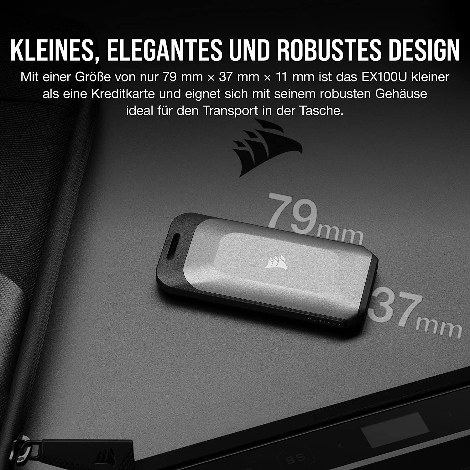 Corsair externe SSD »EX100U Portable USB Storage« 2 TB Anschluss USB-C