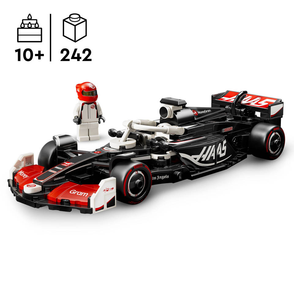 LEGO Speed Champions MoneyGram Haas F1 Team VF-24 racewagen 77250