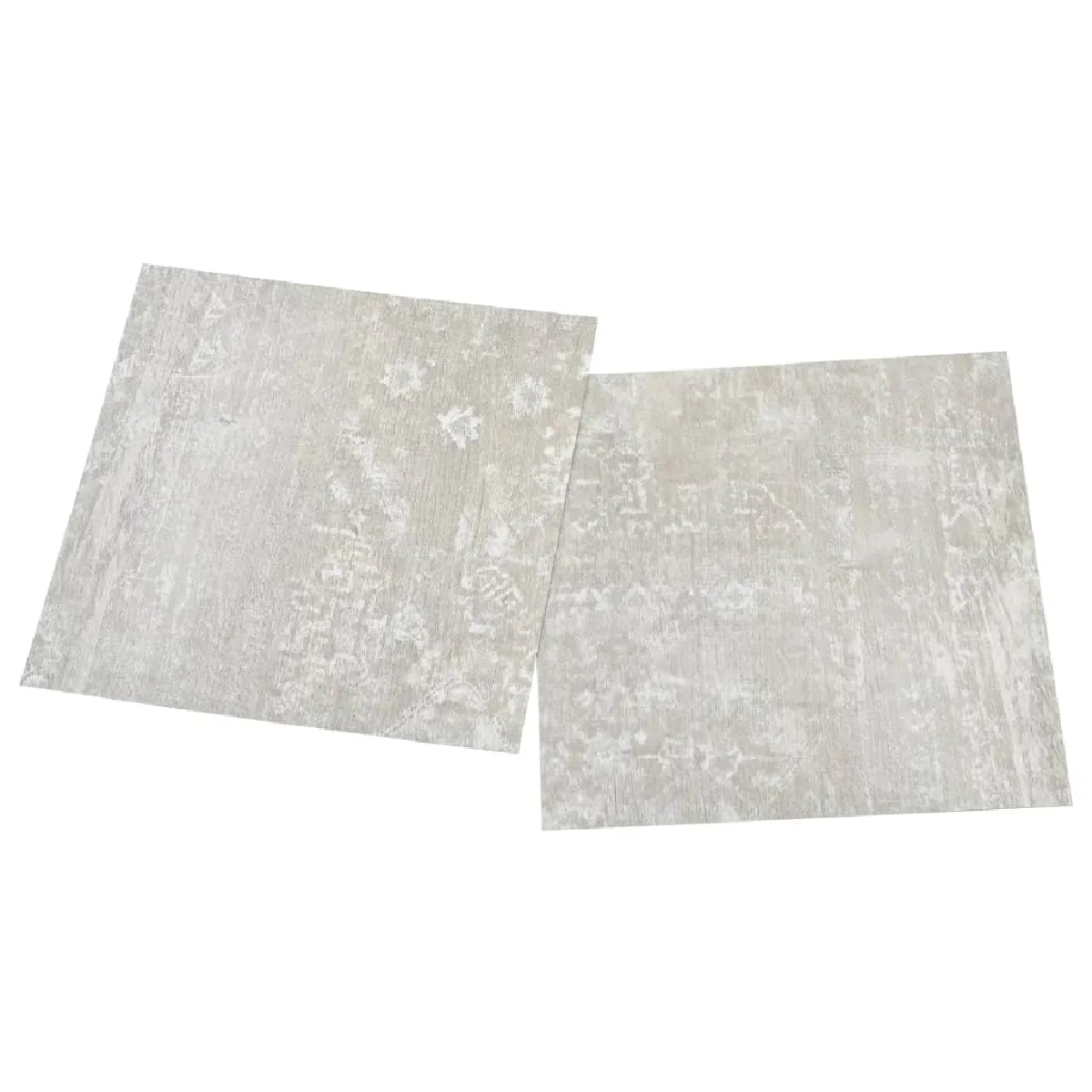 vidaXL Dalles de plancher autoadhésives 55 pcs PVC 5,11 m² gris clair