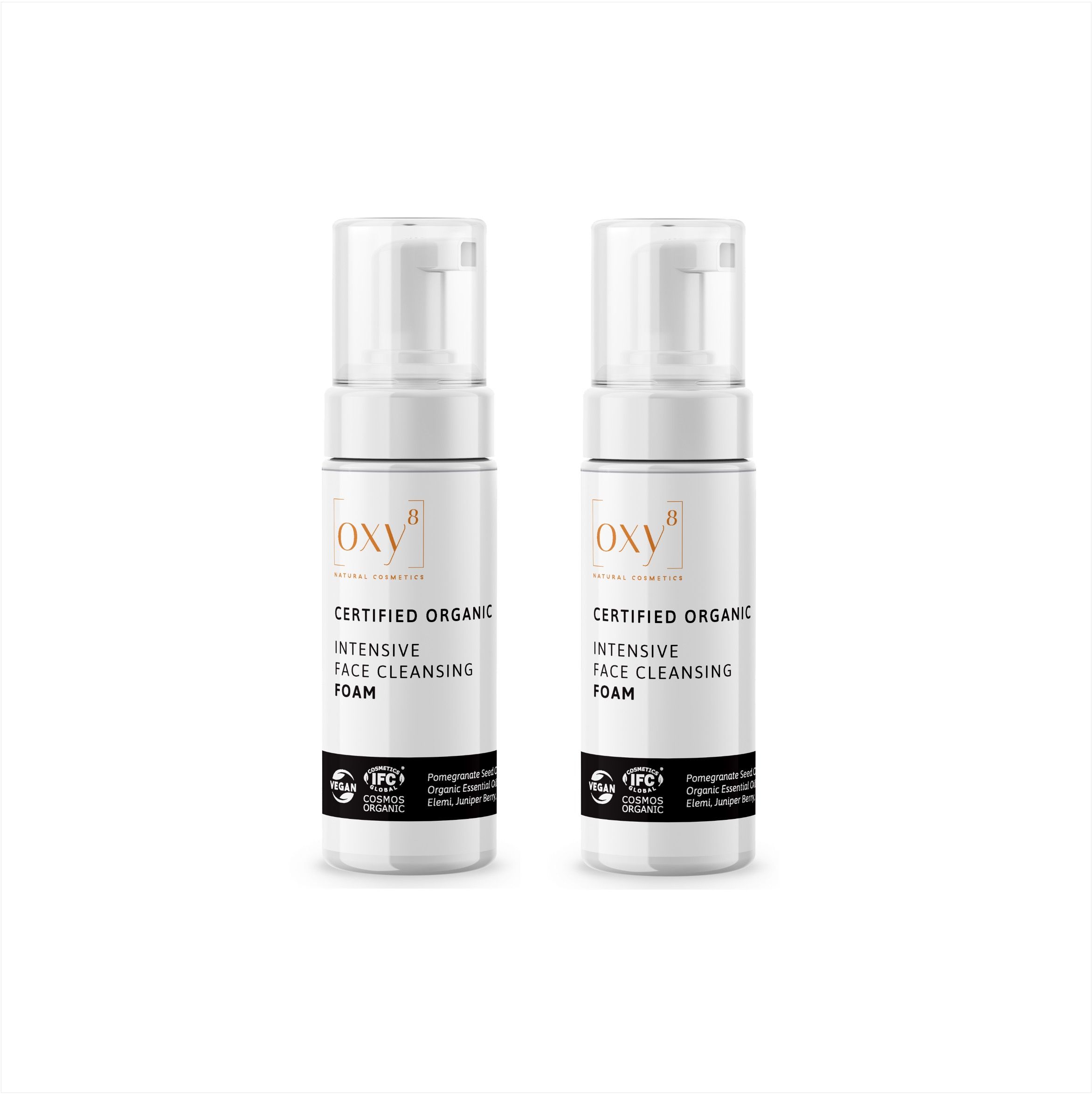 oxy8 Naturkosmetik INTENSIVE FACE CLEANSING FOAM - Reinigungsschaum - Sparset 2er Packung