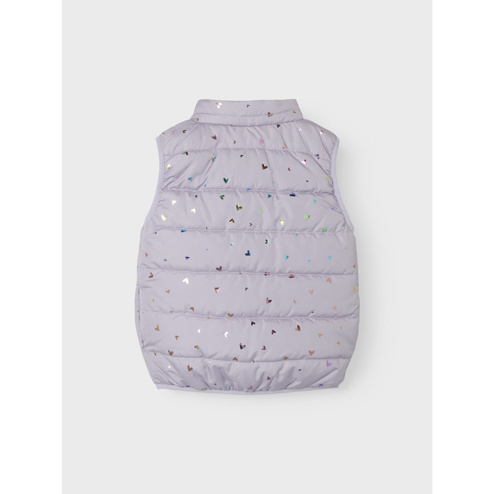 Køb Name It Misty Lilac Mylane Vest Foil Heart