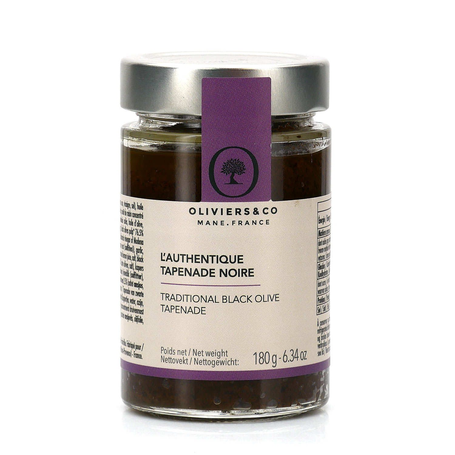 Tapenade d'olives noires - Oliviers & Co