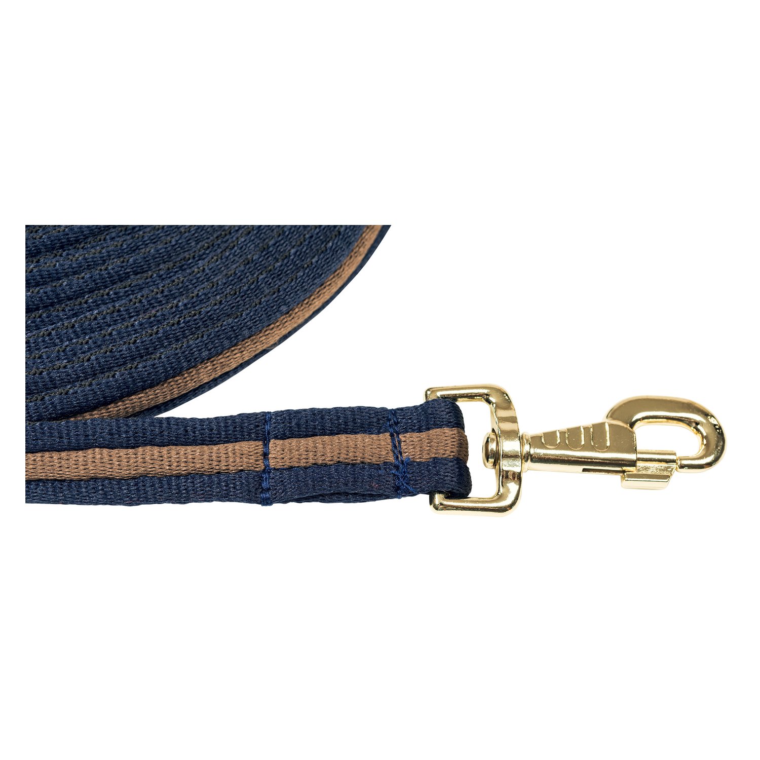 Horse-friends Doppellonge Soft, 17 m  - navy/taupe/navy - 17 m