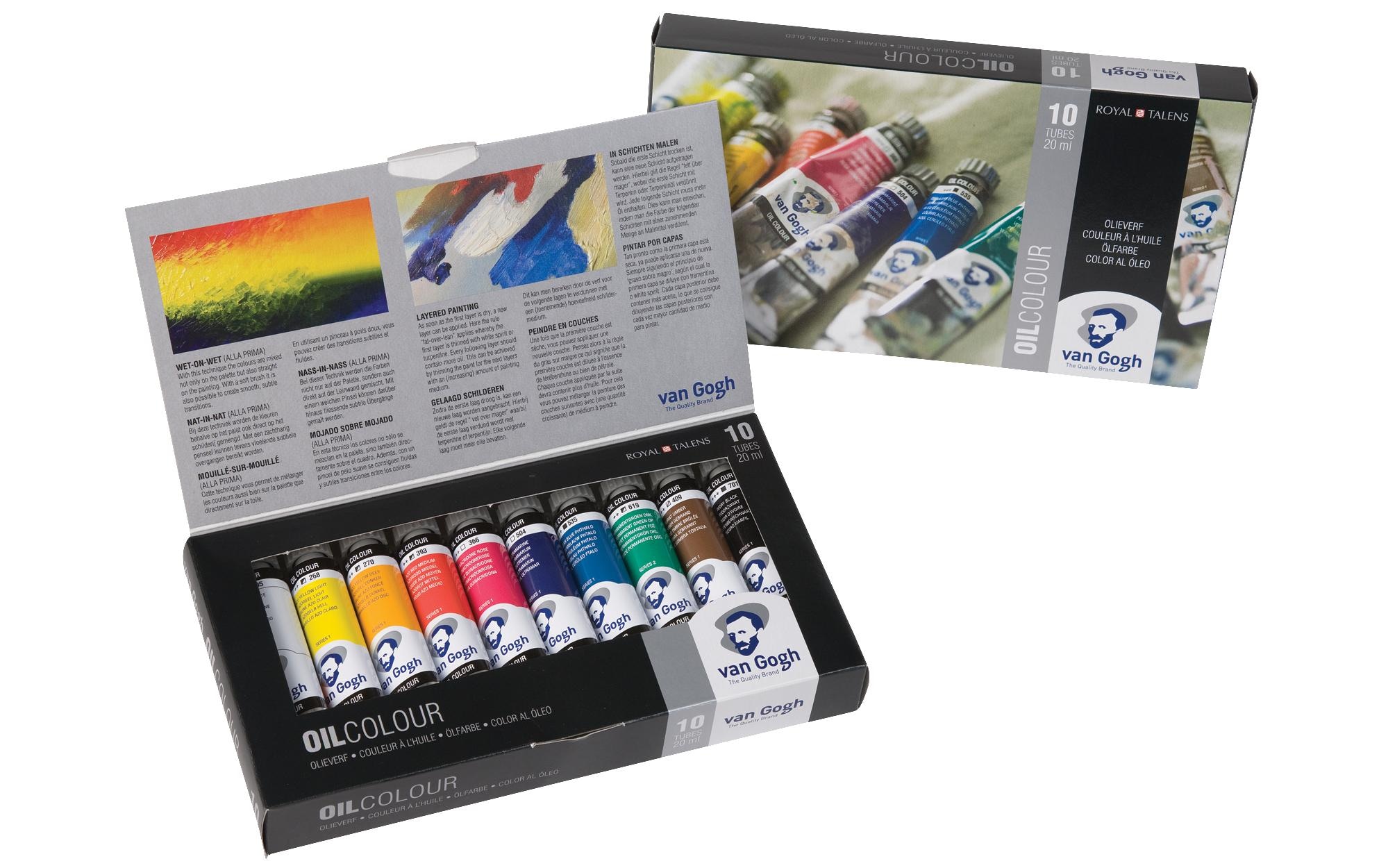 Ölfarbe »Van Gogh Basic-Set, 20 ml, Mehrfarbig« 10 Stk. tlg.