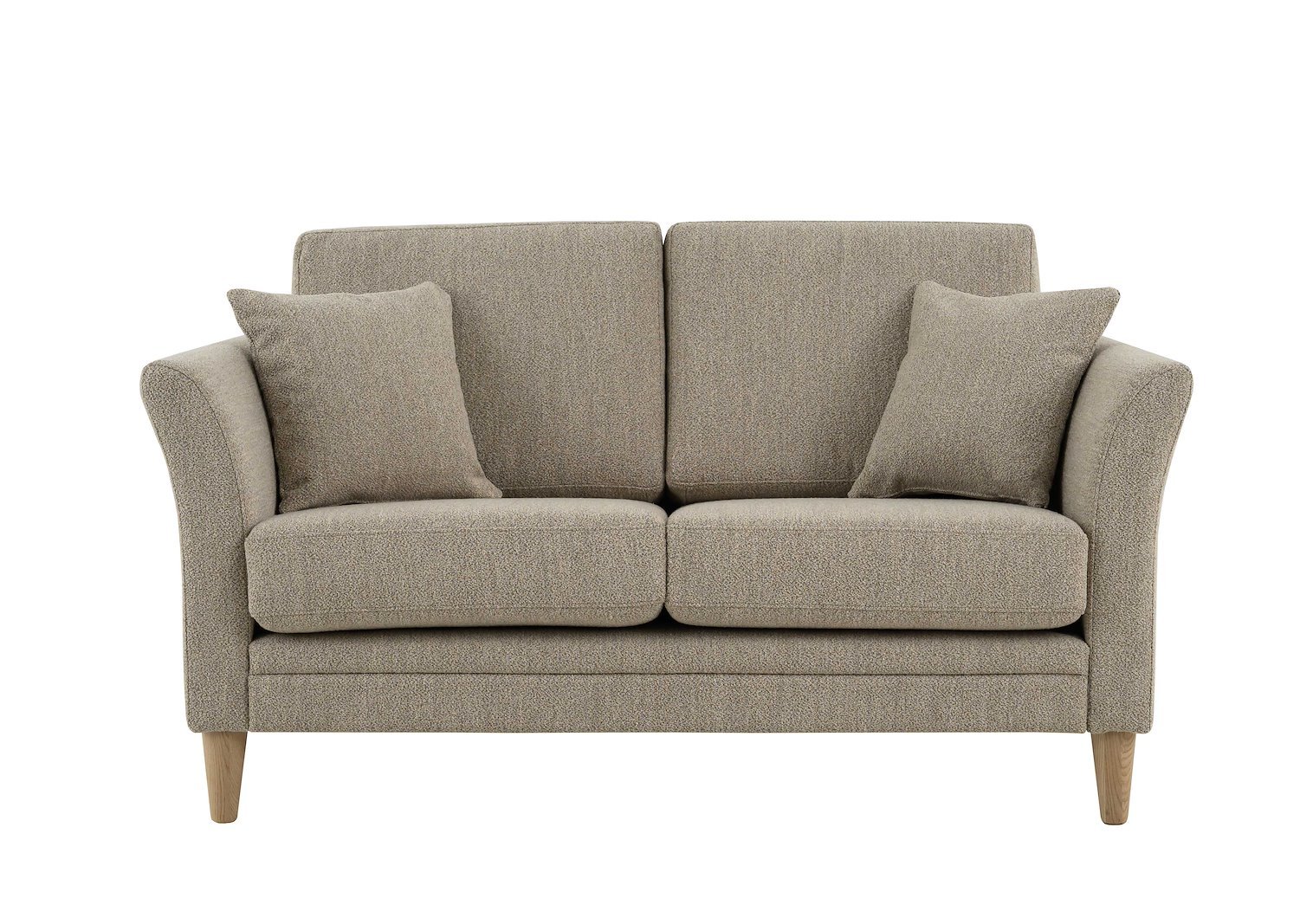 Eden 2-seter Tekstil Alpine 05 Beige med ben i lys eik (8572)