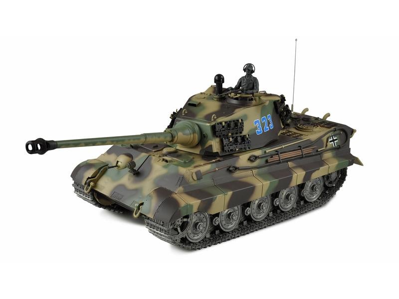 Amewi Panzer Königstiger Henschelturm Professional Line 1:1 Detailgetreue Nachbildung des Königstiger Panzers mit Metallketten und Getriebe
