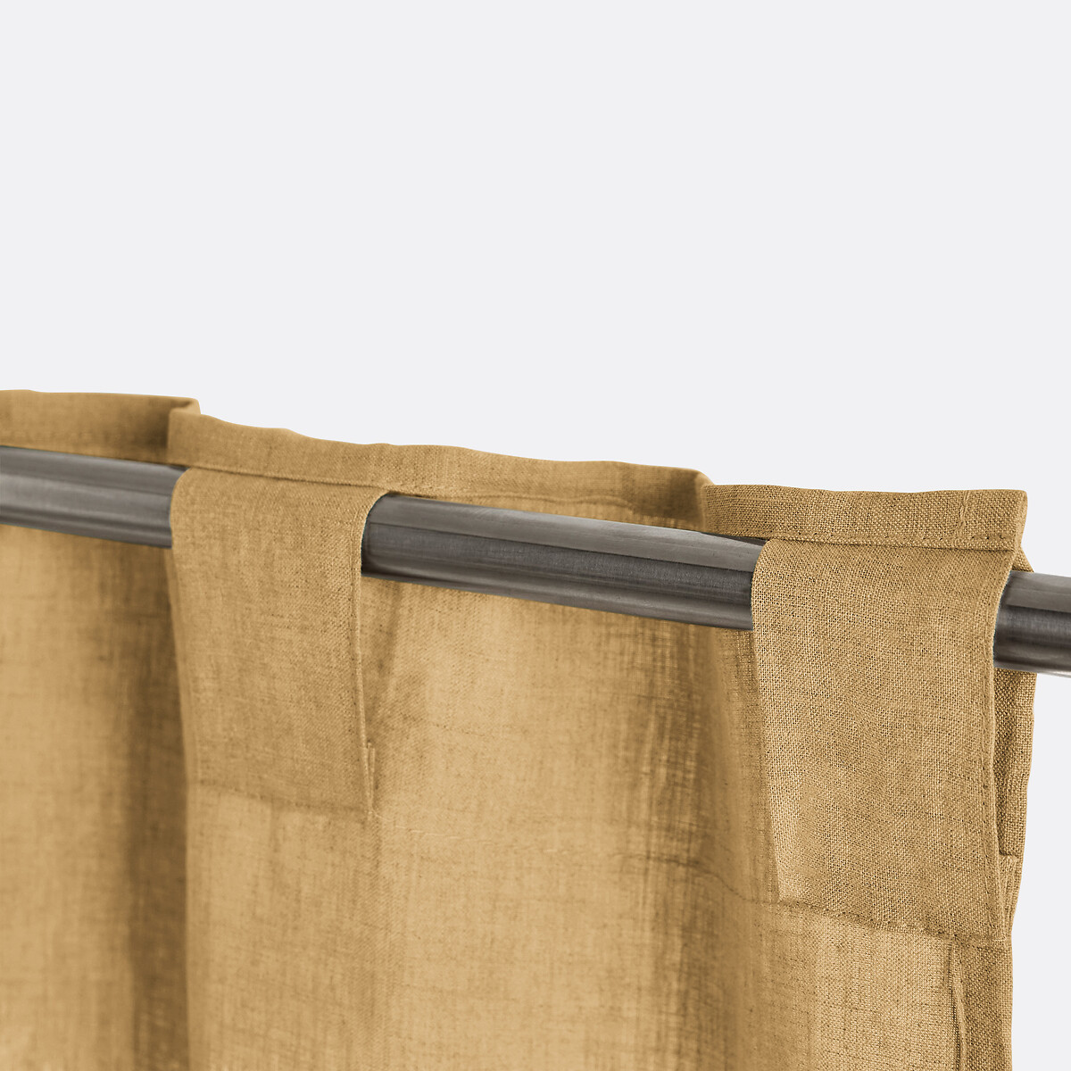 LA REDOUTE INTERIEURS<br>Cortina de linho lavado com laços ocultos, radiador, Onega