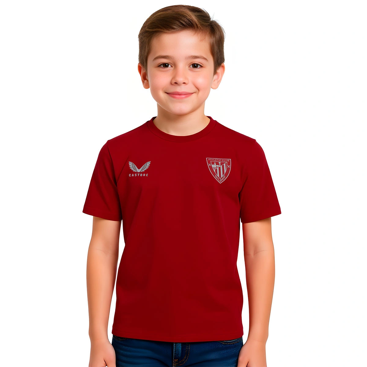 T-Shirt Castore Athletic Club Bilbao Fanswear 2025-2026 Criança