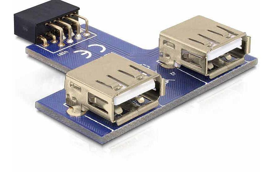 USB 2.0 Adapter USB-A Buchse - USB-PinheaderPin Header