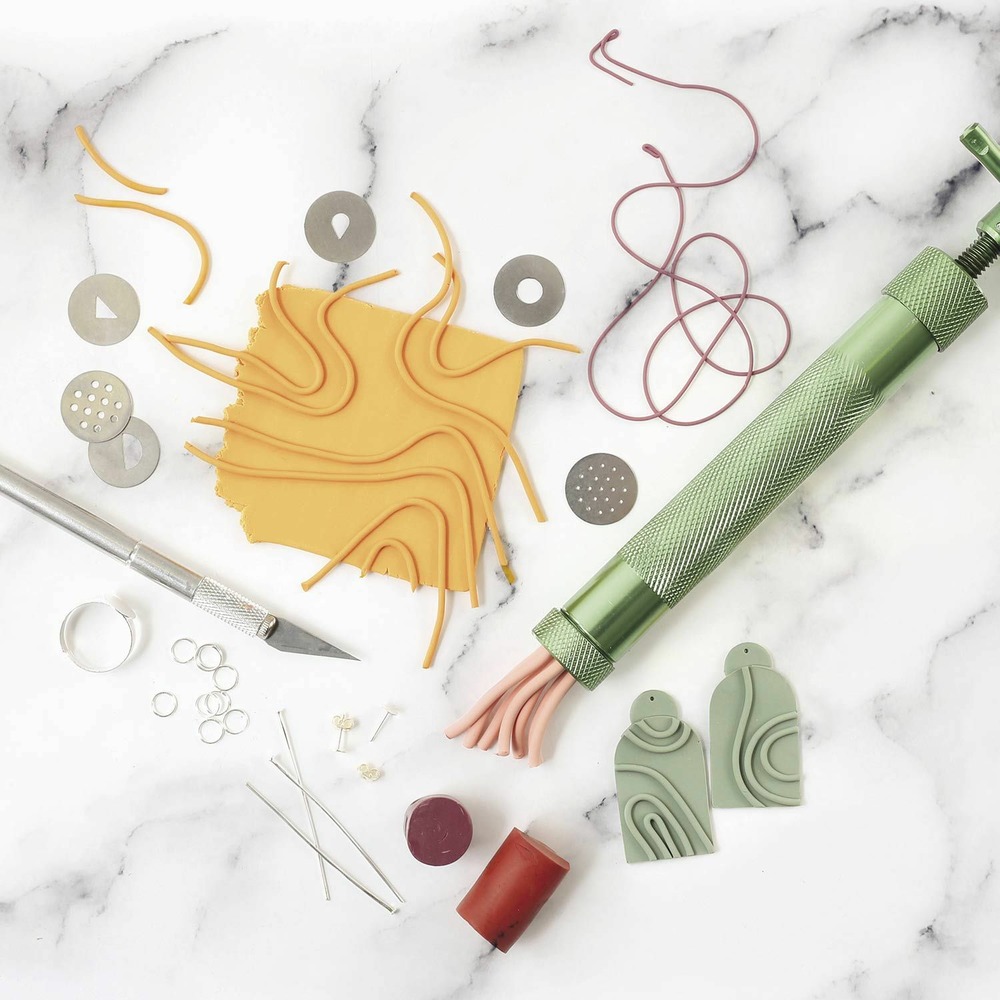 Coffret diy bijoux line art en pâte polymère