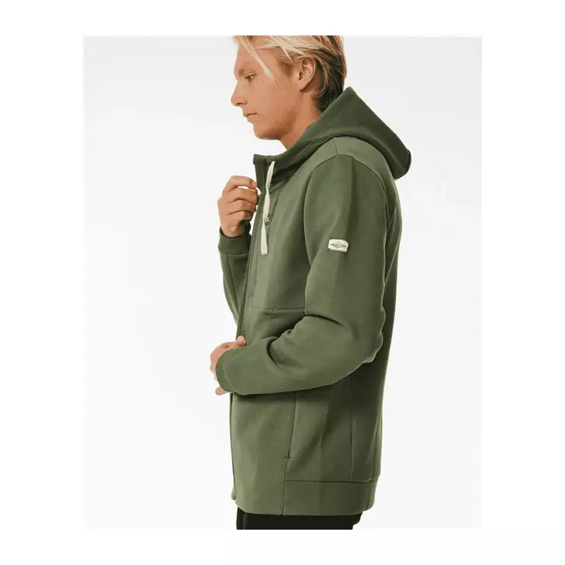 Sweat RIPCURL Vaporcool Zip Thru Hood Dark Olive
