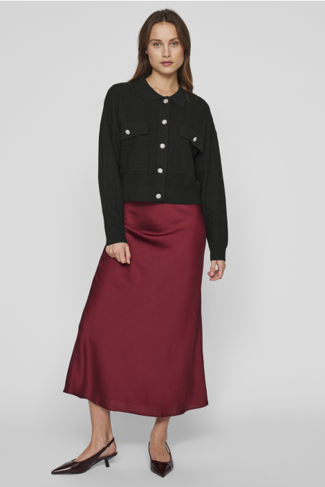 Vila zwarte dames vest