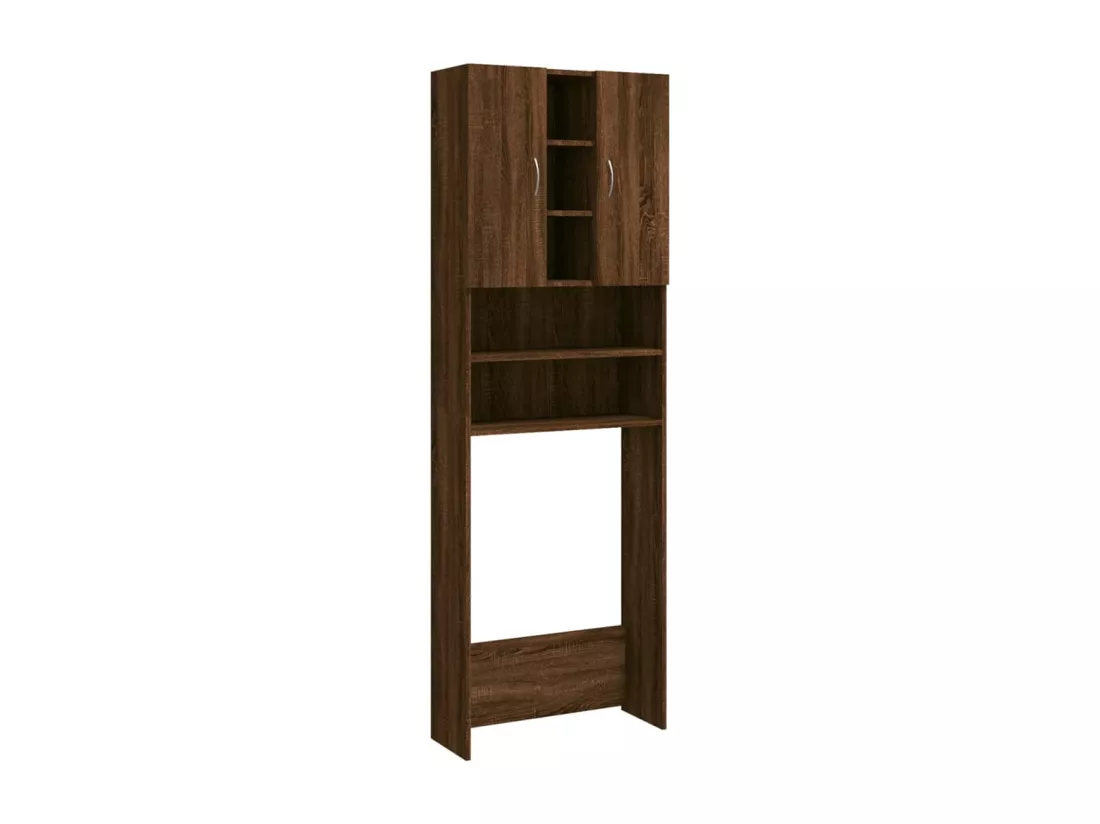 Meuble pour machine à laver Chêne marron 64x25,5x190 cm