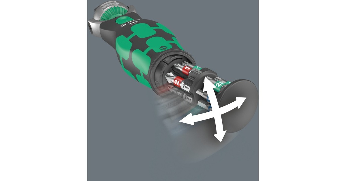 Wera8009 Zyklop Pocket Set 2 bitset  (Zwart/groen, 18‑delig)