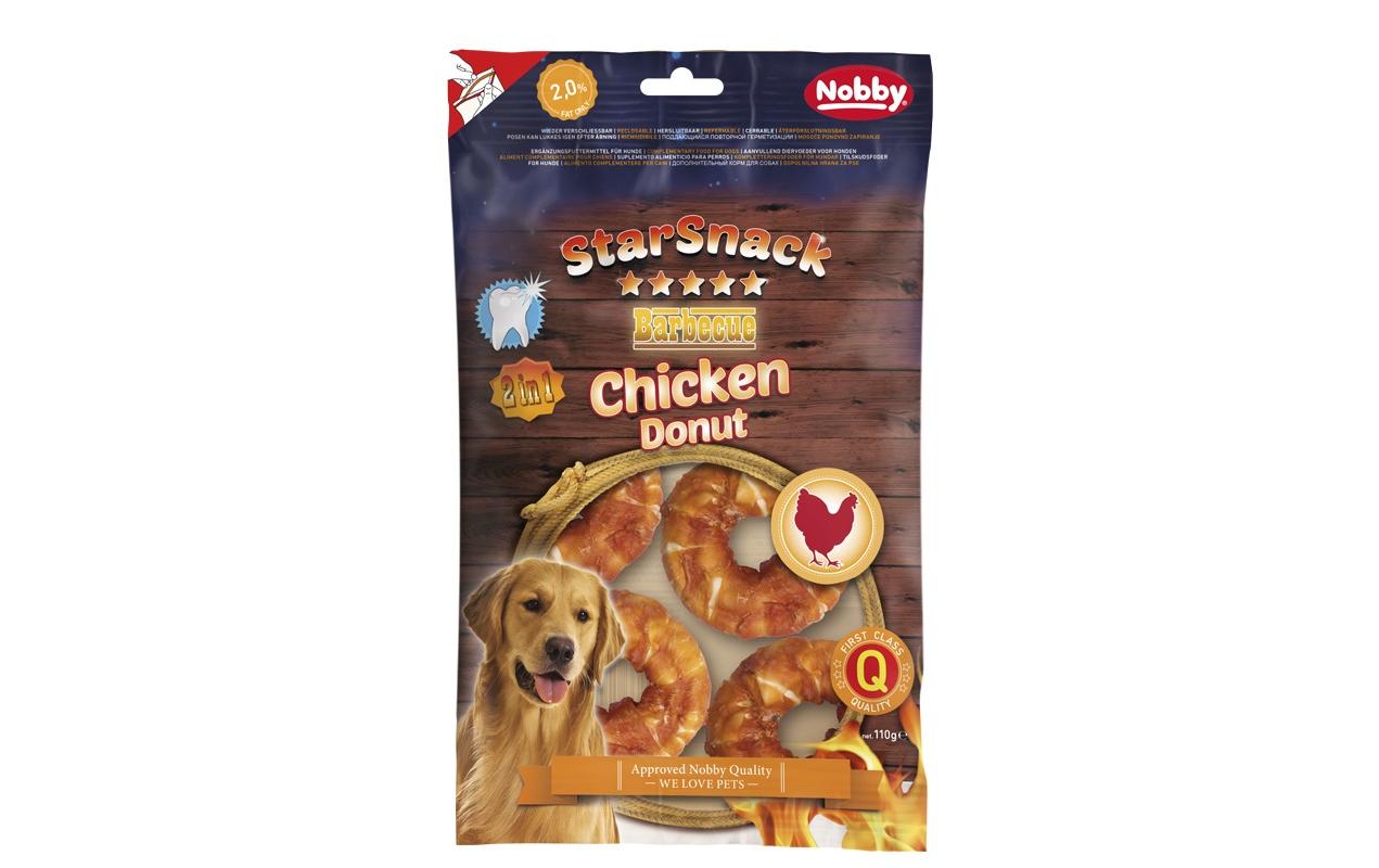 Kausnack StarSnack Barbecue Chicken Donut, 5 cm, 5 StückKauspass für Hunde
