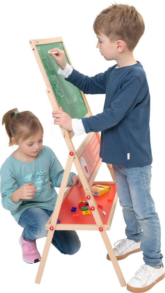 SpielMaus Holz Schreib- und Magnettafel, inkleide Kreide