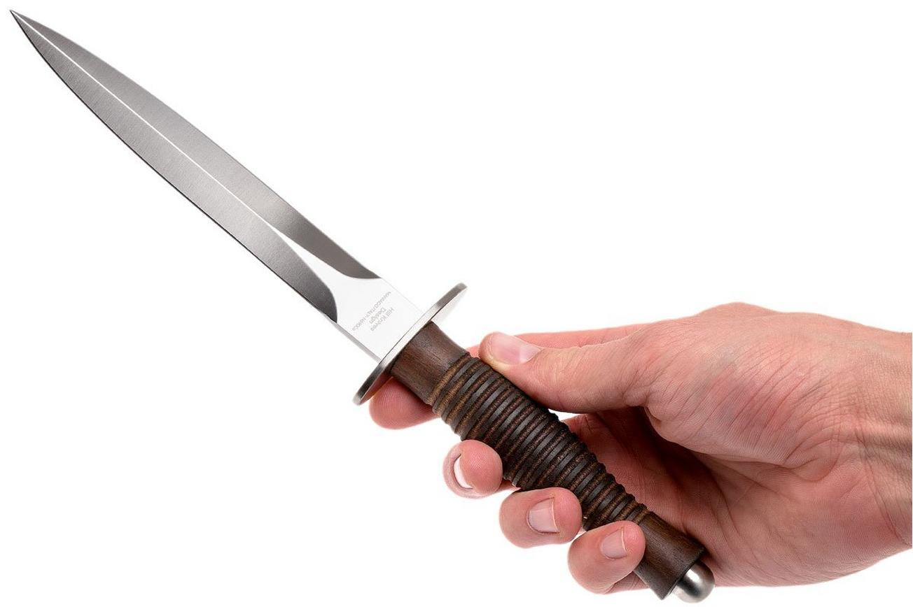Fox Fairbairn Sykes FX-593 Wallnut Handle, Hill Knives design