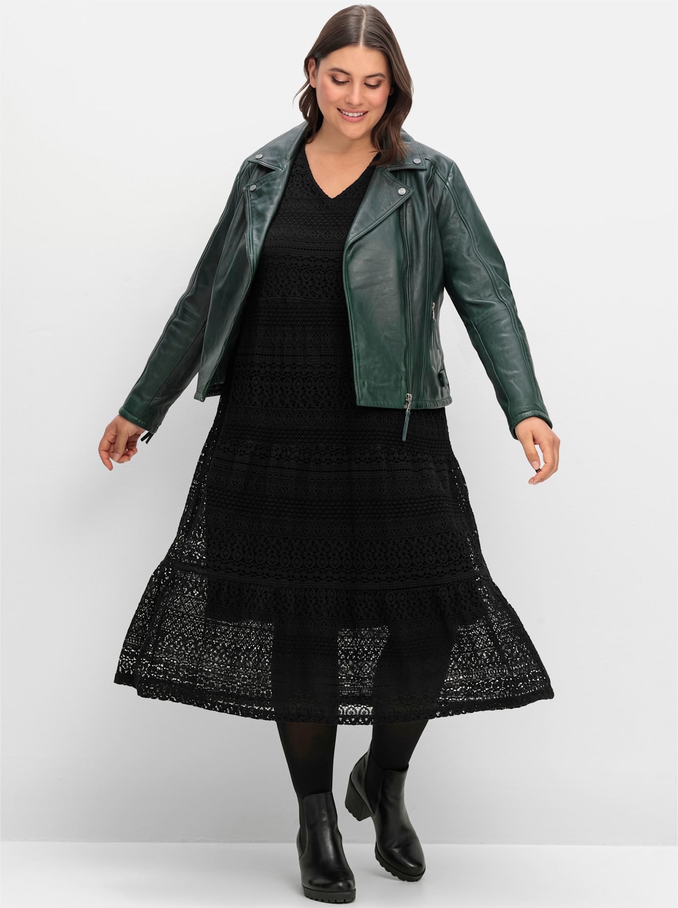 Sheego Spitzenkleid »Spitzenkleid«