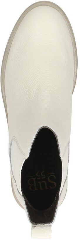 Sub55 Chelsea boots gebroken wit