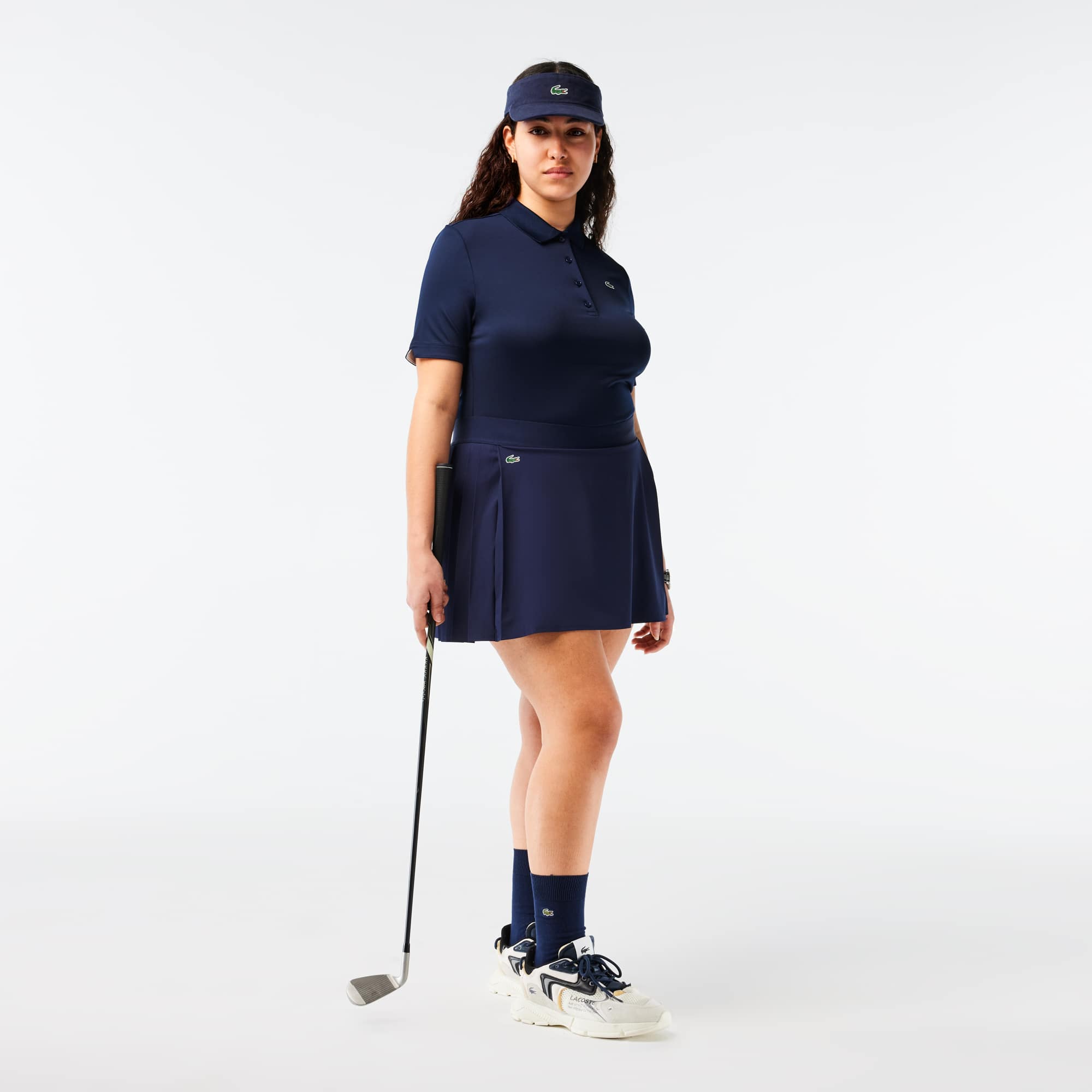 Polo Golf Lacoste SPORT stretch et respirant Manches Courtes - Bleu - Lacoste - Femme