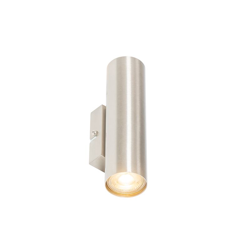 Moderne wandlamp staal 2-lichts - Jeana