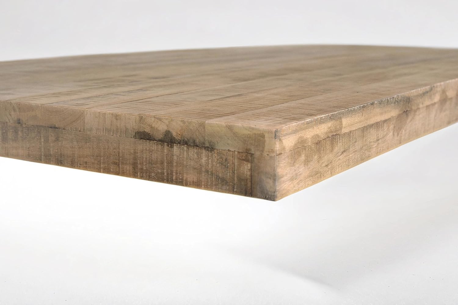SAM Esstisch 220 x 100 cm Rio, Esszimmertisch naturfarben, Akazienholz massiv, Spider-Gestell aus Metall Schwarz, gerade Kanten