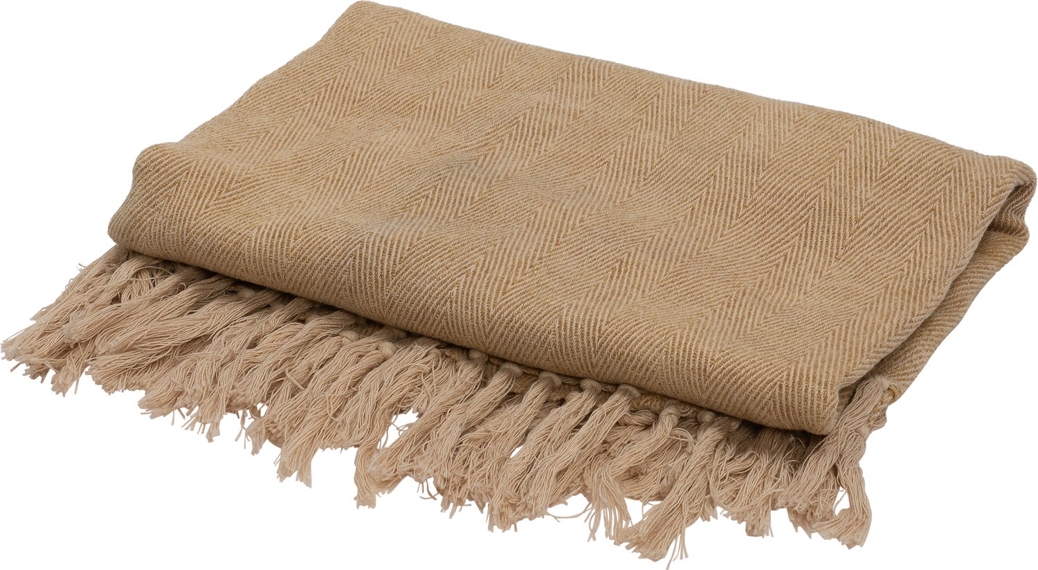 Intratuin plaid Ela beige 130 x 180 cm