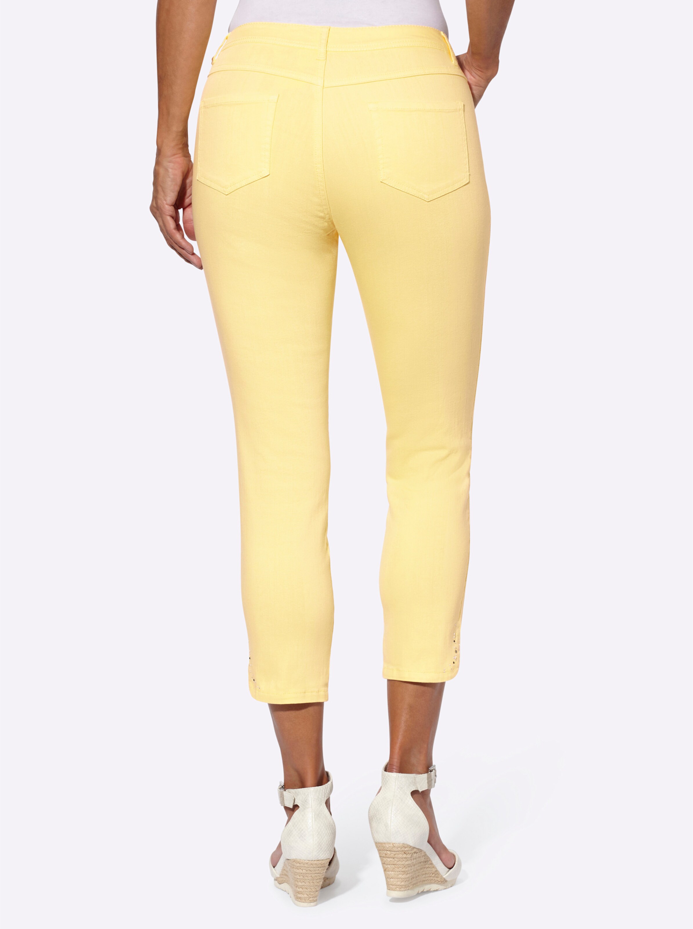 7/8-Jeans in zitrone