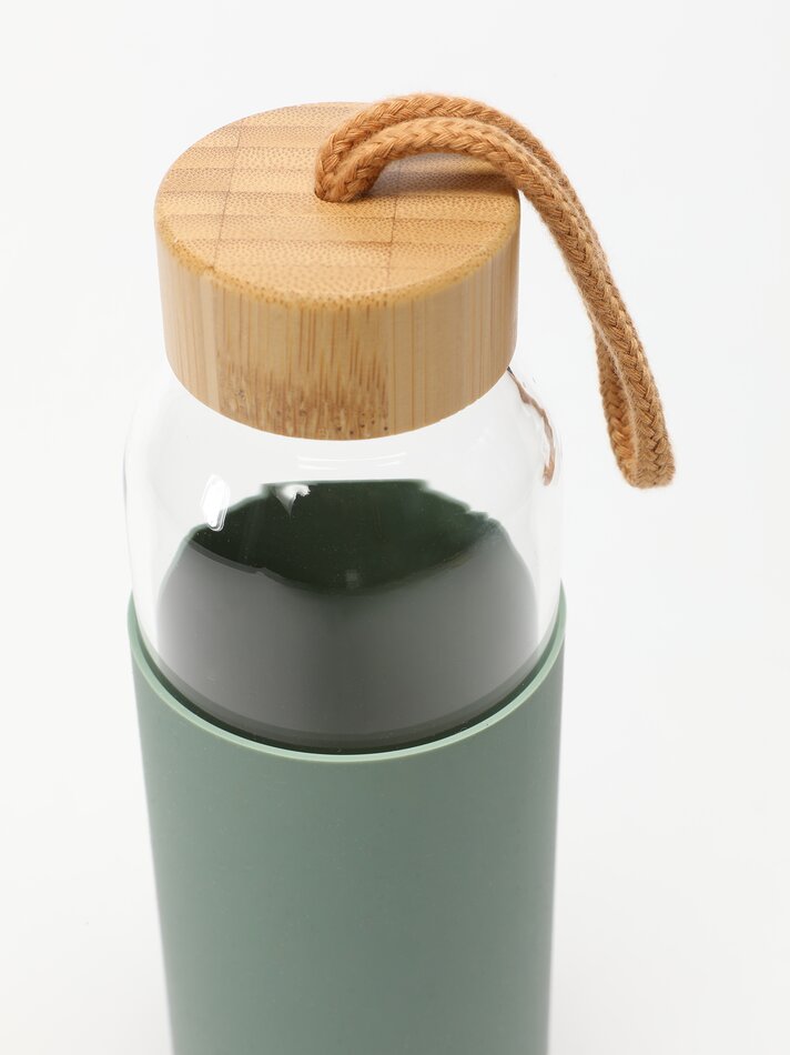 Garrafa de silicone de 550ml - Verde