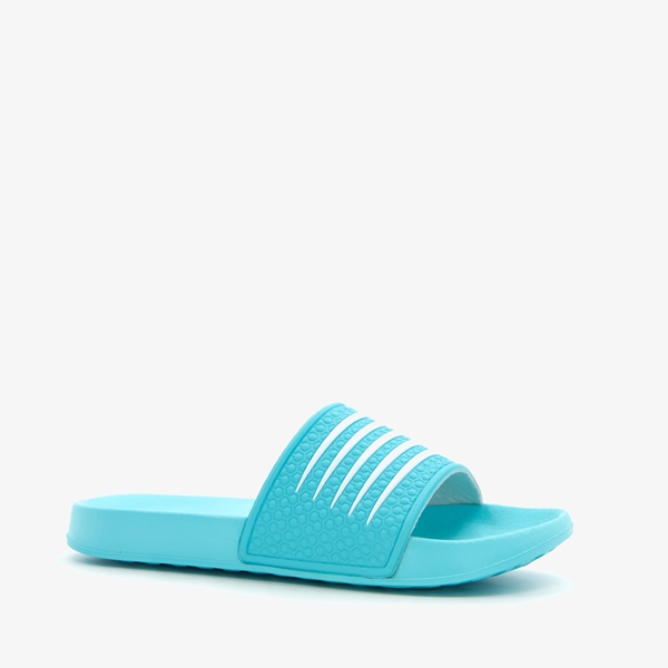 Dutchy dames badslippers blauw