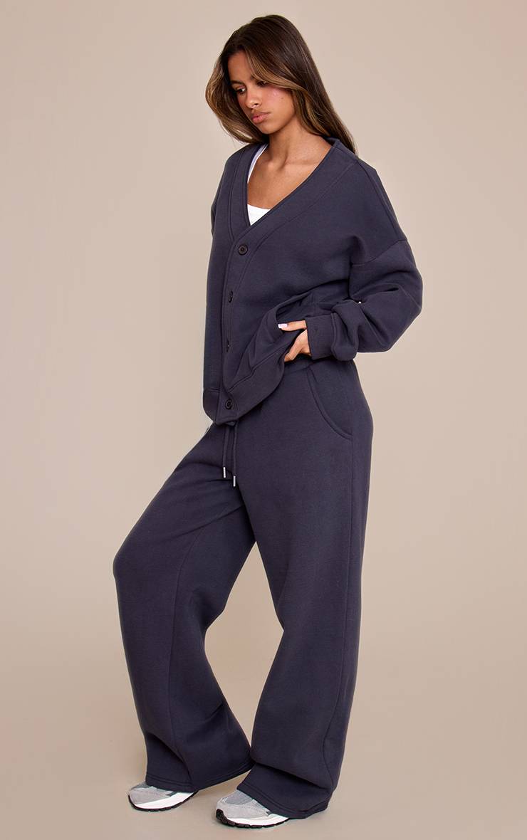 Bleu Marine Sweat Petite Avec Boutons Et Poches Latérales