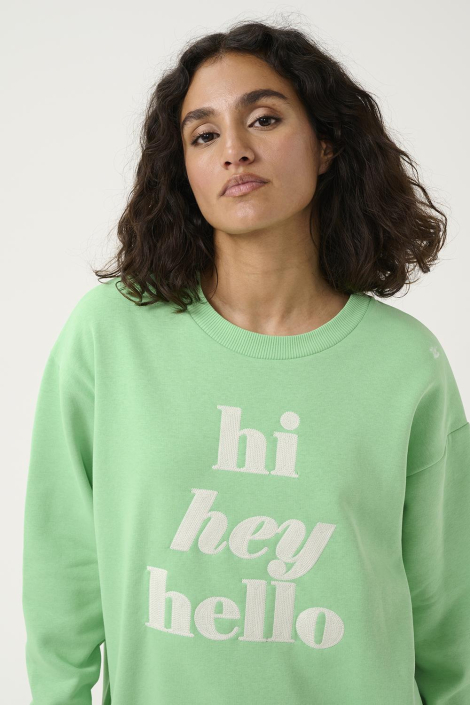 Kaffe groene dames sweater