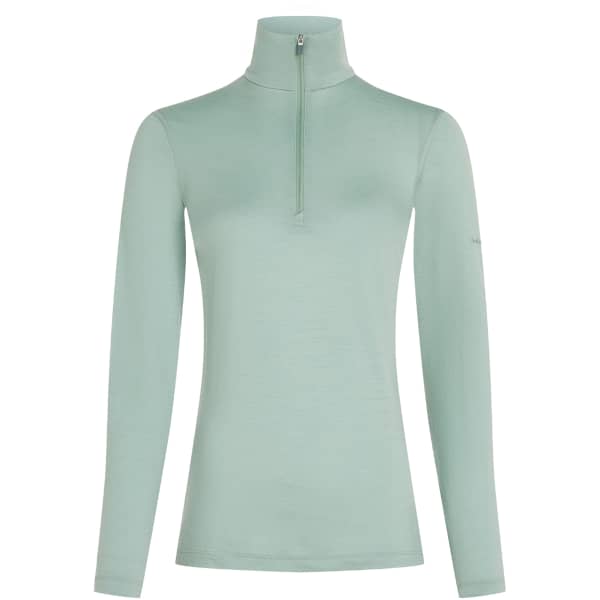 T-shirt thermique ICEBREAKER W 200 OASIS LS HALF ZIP MOSS