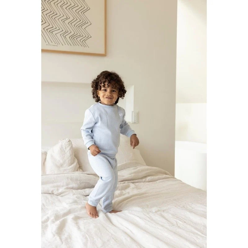Feetje wafelpyjama babyblue
